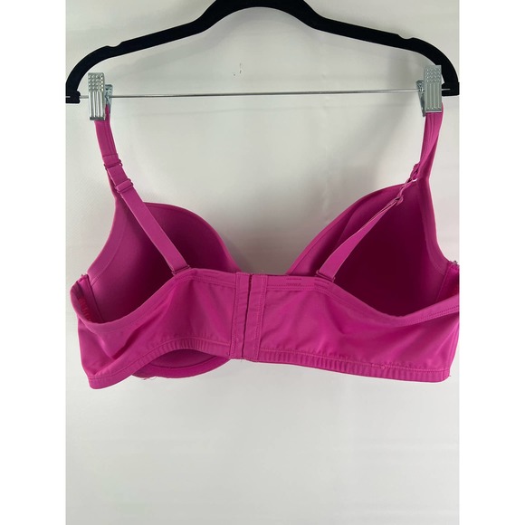 Lane Bryant Cacique 42DD Pink Underwire Plunge Full Coverage Lightly Lined - Picture 3 of 4